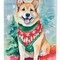 Edge Collections - Multicolor - Winter Christmas Snow Scene Outdoor Home Flag - 1 Piece